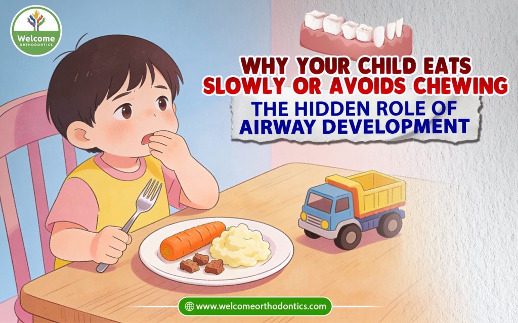 Illustration for Why Your Child Eats Slowly or Avoids Chewing: The Hidden Role of Airway Development