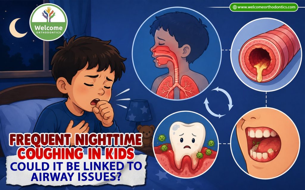 Illustration for Frequent Nighttime Coughing in Kids: Could It Be Linked to Airway Issues?